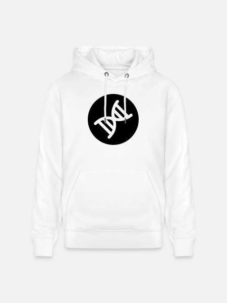 DNA double helix - Stanley/Stella CRUISER Unisex Organic Hoodie - white