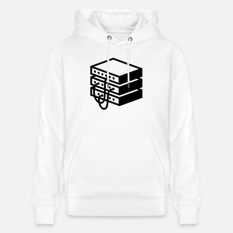 Altmodischer Server - Stanley/Stella Unisex Bio-Hoodie CRUISER  - Weiß
