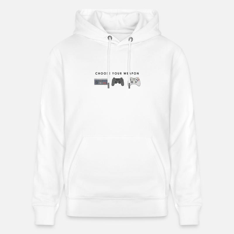 Jeu classique - Sweat à capuche bio CRUISER Stanley/Stella Unisexe - blanc
