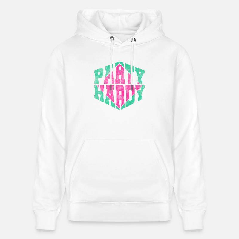 Party hardy - Sweat à capuche bio CRUISER Stanley/Stella Unisexe - blanc