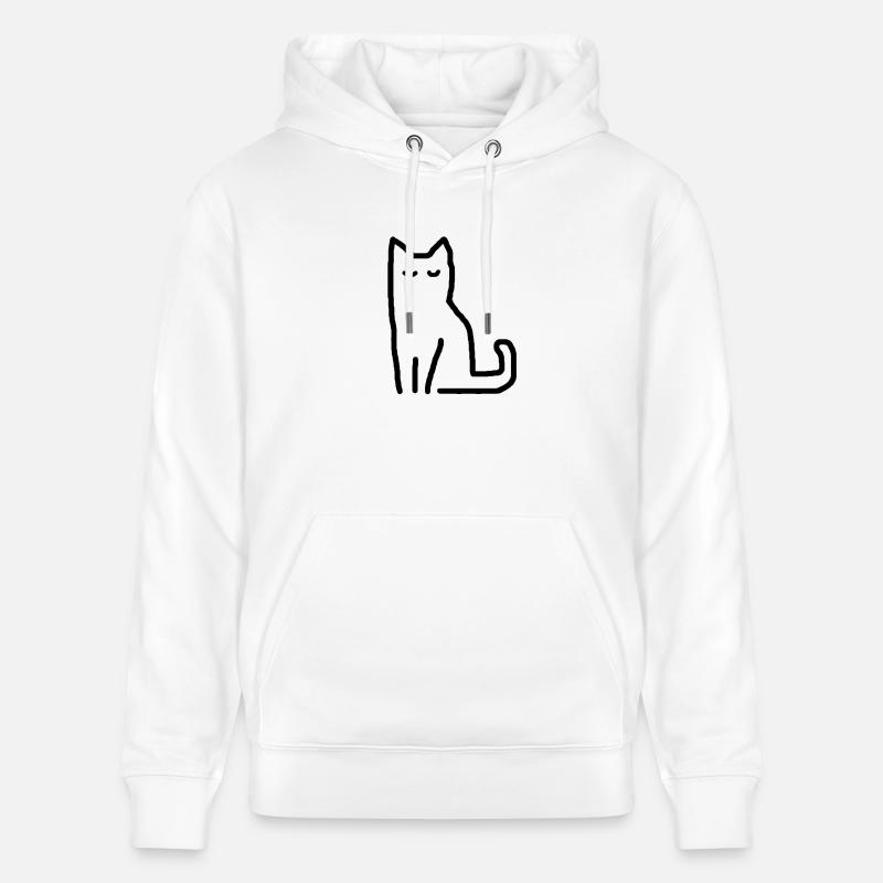 Cat Geschenkidee - Stanley/Stella Unisex Bio-Hoodie CRUISER  - Weiß
