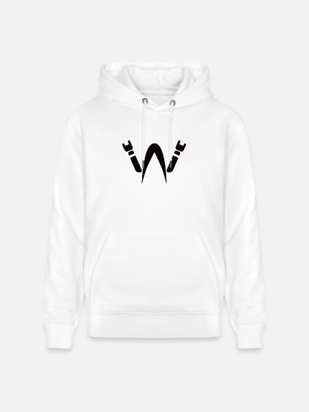 Heavy Metal - Headbanger - Metal Head - Stanley/Stella CRUISER Unisex Organic Hoodie - white