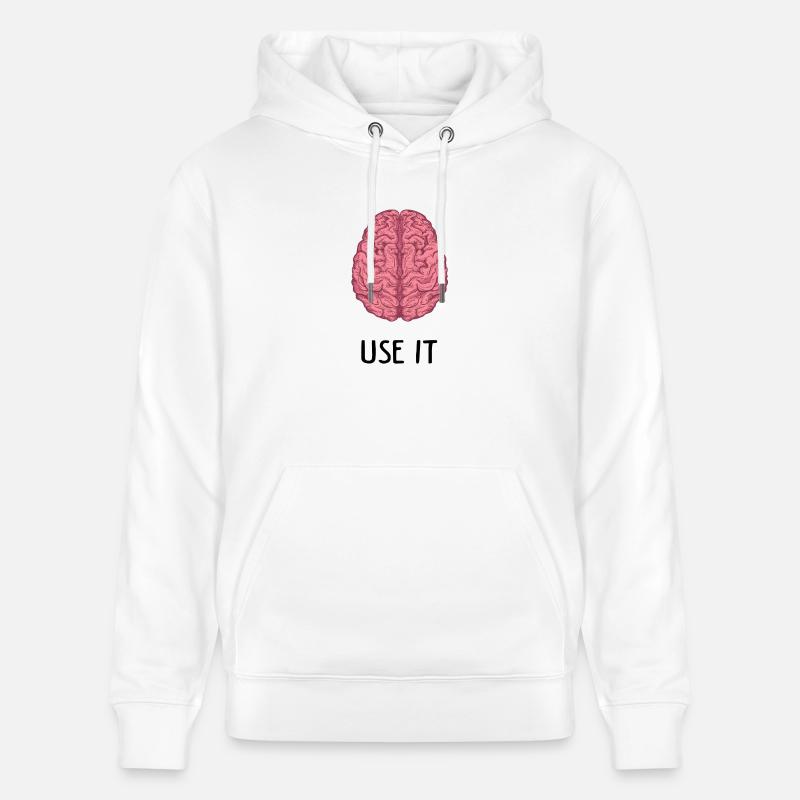Phrases - Sweat à capuche bio CRUISER Stanley/Stella Unisexe - blanc
