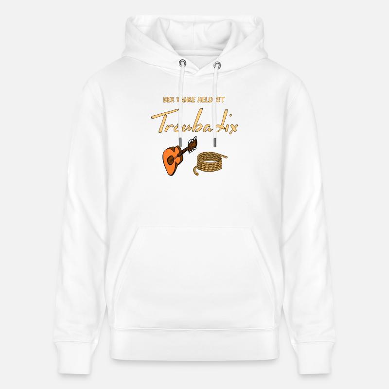 Le vrai héros est Troubadix - Sweat à capuche bio CRUISER Stanley/Stella Unisexe - blanc