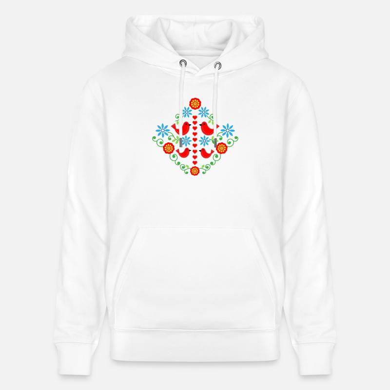 Fée des oiseaux - Sweat à capuche bio CRUISER Stanley/Stella Unisexe - blanc