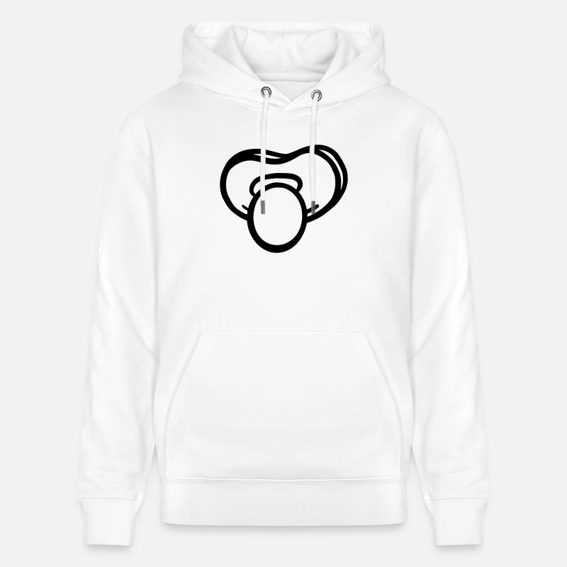 Tétine Vector - Sweat à capuche bio CRUISER Stanley/Stella Unisexe - blanc