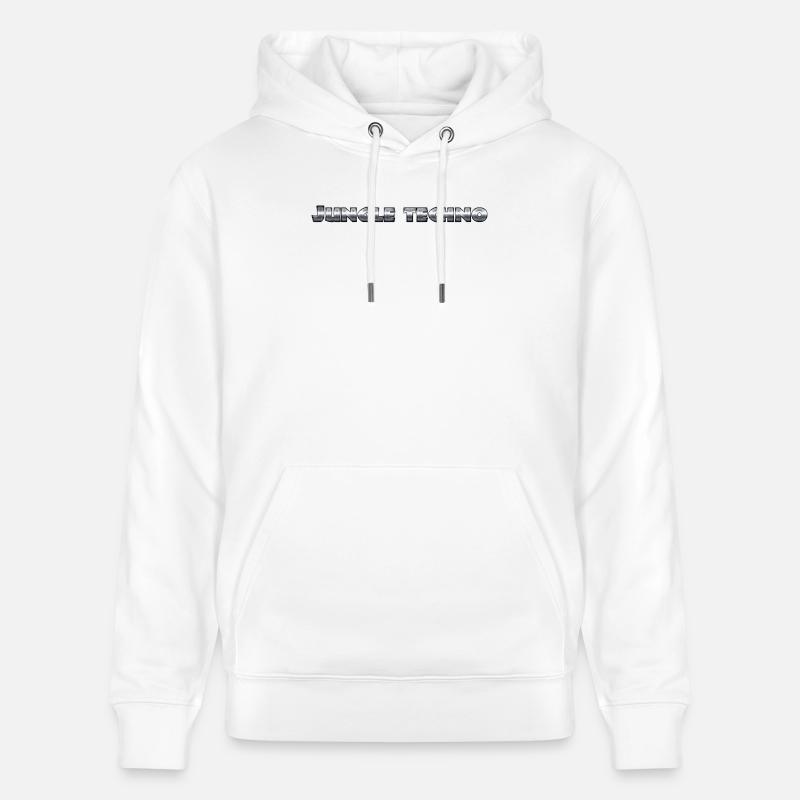 Imprimé techno jungle vif - Sweat à capuche bio CRUISER Stanley/Stella Unisexe - blanc