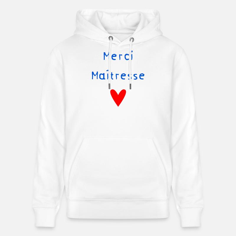 MERCI. MAÎTRESSE. MERCI MAÎTRESSE. MAITRESSE - Sweat à capuche bio CRUISER Stanley/Stella Unisexe - blanc