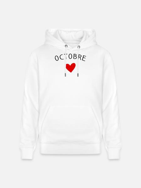 Future maman Octobre – Bébé en route ❤️ - Sweat à capuche bio CRUISER Stanley/Stella Unisexe - blanc