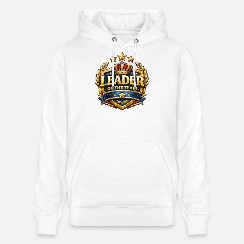 Chef de l’équipe Crown Badge - Sweat à capuche bio CRUISER Stanley/Stella Unisexe - blanc