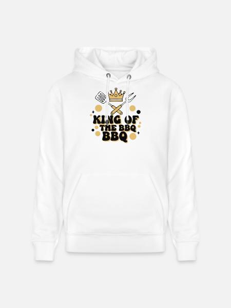 Echter King of BBQ Griller - Stanley/Stella Unisex Bio-Hoodie CRUISER - Weiß