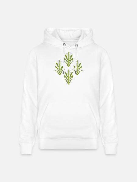 Fleur de naissance de mai, muguet-de-vallée - Sweat à capuche bio CRUISER Stanley/Stella Unisexe - blanc