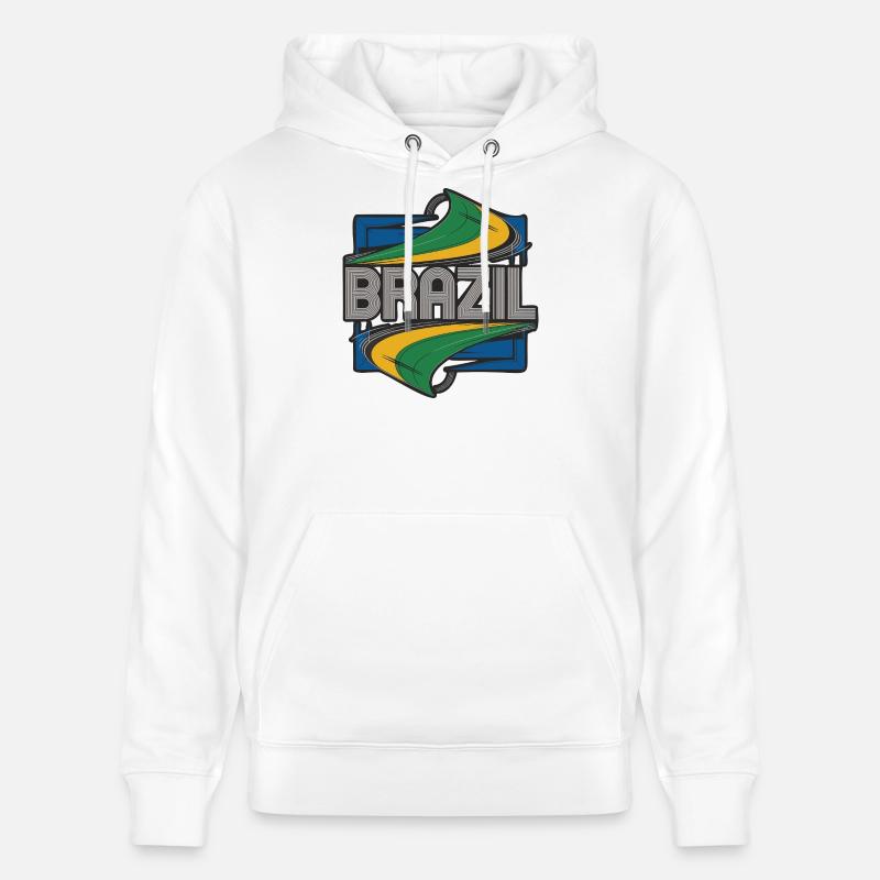 Brésil - Sweat à capuche bio CRUISER Stanley/Stella Unisexe - blanc