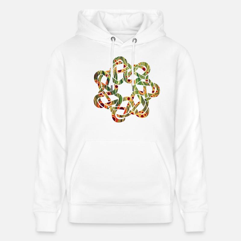 Nœud celtique 9 E 110 - Sweat à capuche bio CRUISER Stanley/Stella Unisexe - blanc
