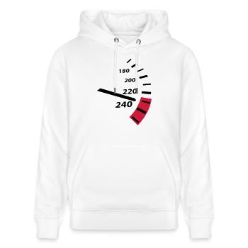 speed - Stanley/Stella CRUISER Unisex Organic Hoodie - white - Front - Alina (178cm) & Michal (187cm)