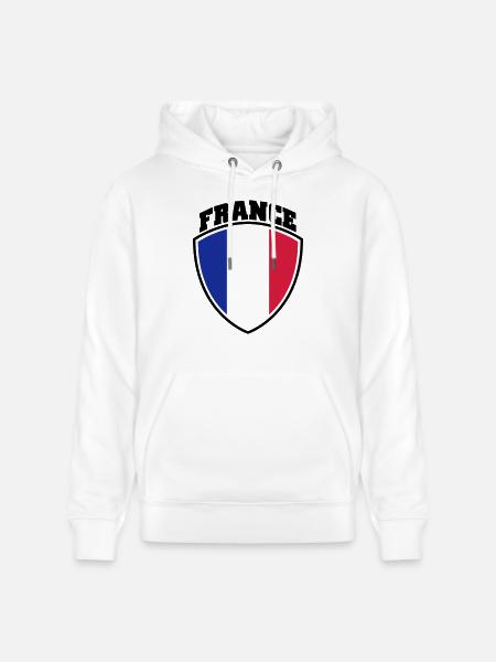 Frankreich - Stanley/Stella Unisex Bio-Hoodie CRUISER - Weiß