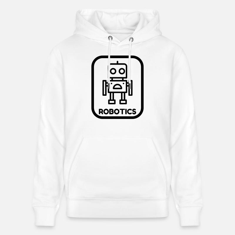 robotique / robot / roboticien / technologie - Sweat à capuche bio CRUISER Stanley/Stella Unisexe - blanc