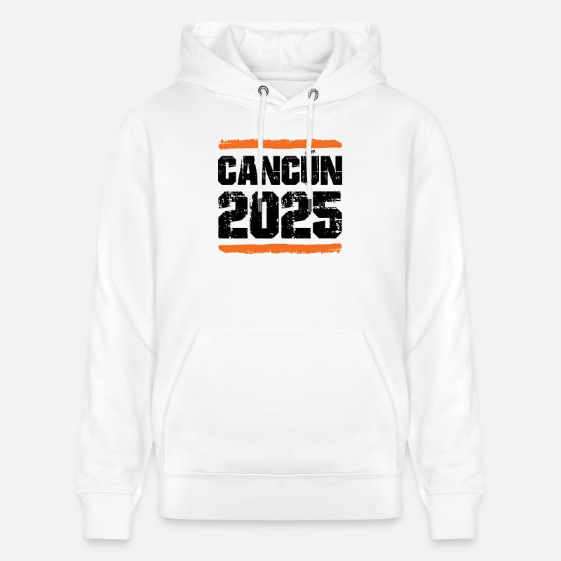 L’équipe de Cancún 2025 - Sweat à capuche bio CRUISER Stanley/Stella Unisexe - blanc