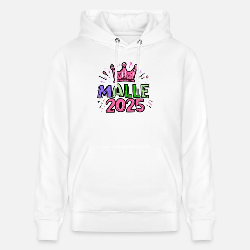 Malle 2025 Majorque - Sweat à capuche bio CRUISER Stanley/Stella Unisexe - blanc