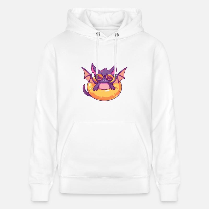 Fledermaus Comic Cool - Stanley/Stella Unisex Bio-Hoodie CRUISER  - Weiß