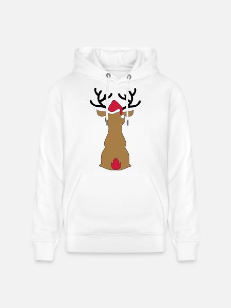Kerstmis - Stanley/Stella CRUISER Unisex Organic Hoodie - white