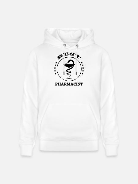 Best Pharmacist - Sweat à capuche bio CRUISER Stanley/Stella Unisexe - blanc