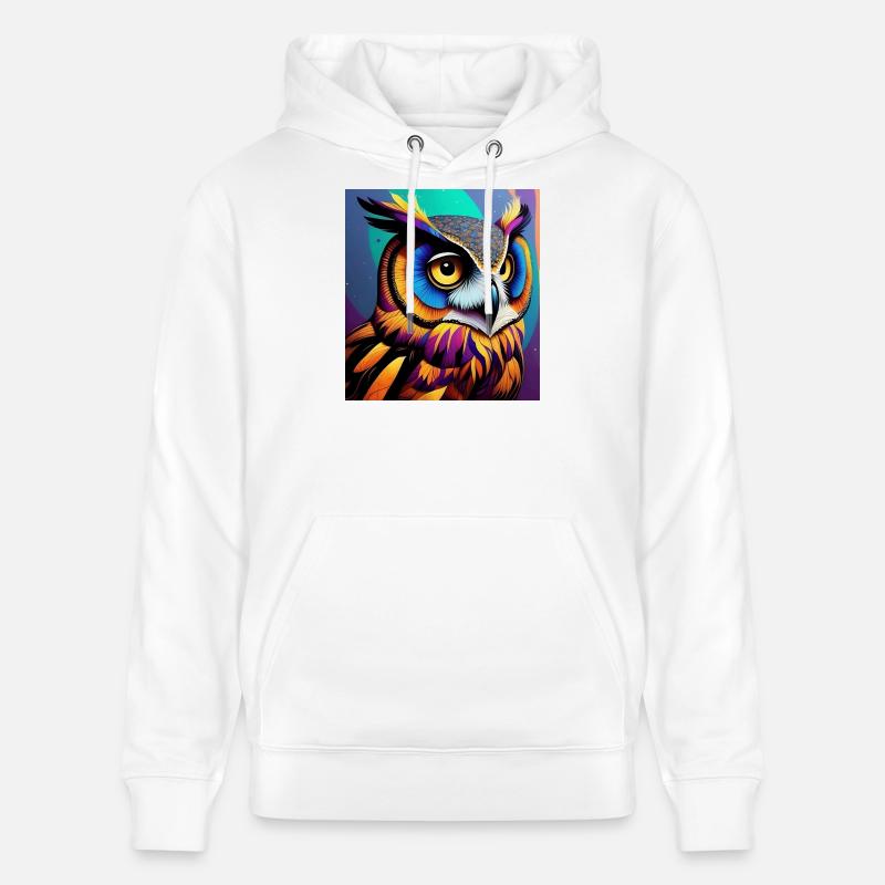 Eule - Stanley/Stella Unisex Bio-Hoodie CRUISER  - Weiß