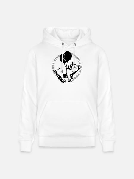 Schweine sind Freunde - Stanley/Stella Unisex Bio-Hoodie CRUISER - Weiß