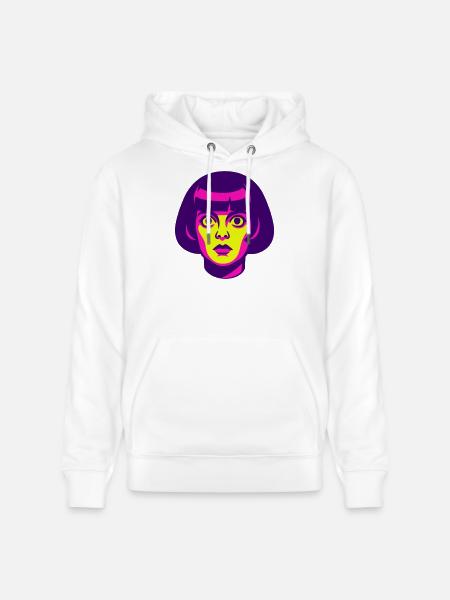 Hypno Beauty 60s - Stanley/Stella CRUISER Unisex Organic Hoodie - white