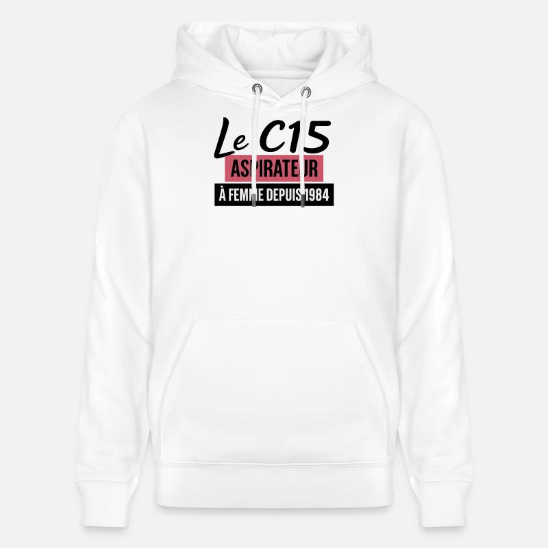 C15 - Sweat à capuche bio CRUISER Stanley/Stella Unisexe - blanc