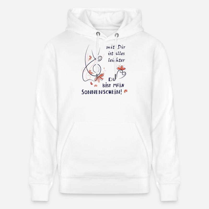 Tu es mon rayon de soleil - Sweat à capuche bio CRUISER Stanley/Stella Unisexe - blanc