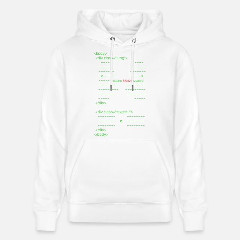 Corps HTML - Sweat à capuche bio CRUISER Stanley/Stella Unisexe - blanc