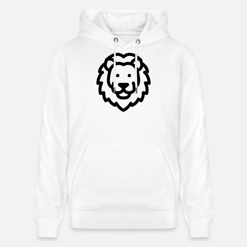 lion - Sweat à capuche bio CRUISER Stanley/Stella Unisexe - blanc