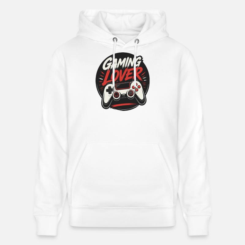 Jeu Manger Sommeil Jeu Répéter - Sweat à capuche bio CRUISER Stanley/Stella Unisexe - blanc