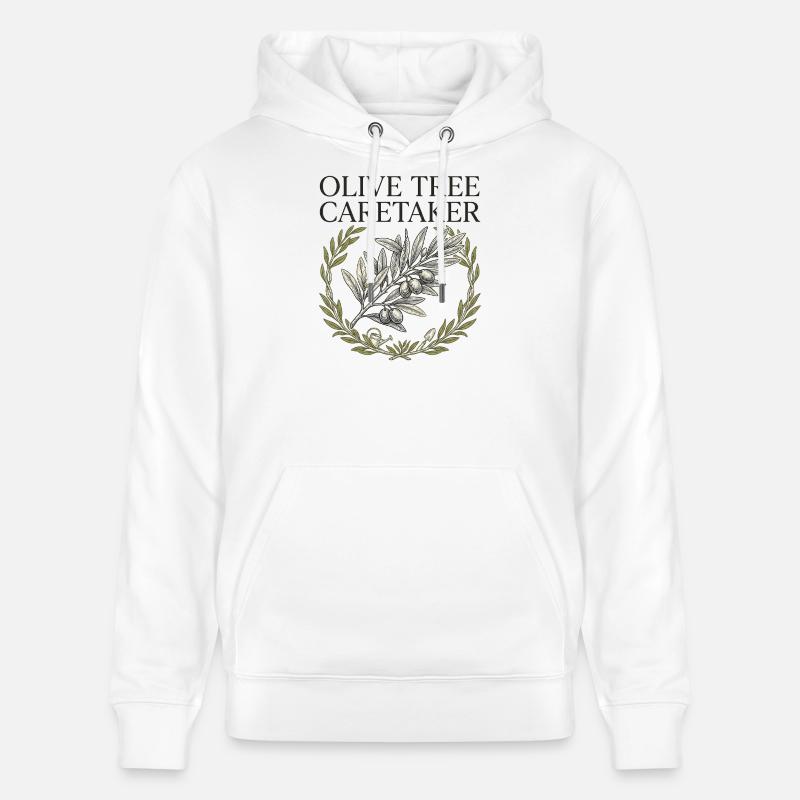 Gardien d’Olive Tree - Sweat à capuche bio CRUISER Stanley/Stella Unisexe - blanc