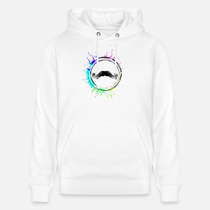 Schnurrbart symbol - Stanley/Stella Unisex Bio-Hoodie CRUISER  - Weiß