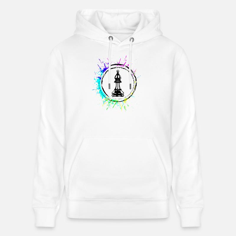 Schachfigur symbol - Stanley/Stella Unisex Bio-Hoodie CRUISER  - Weiß