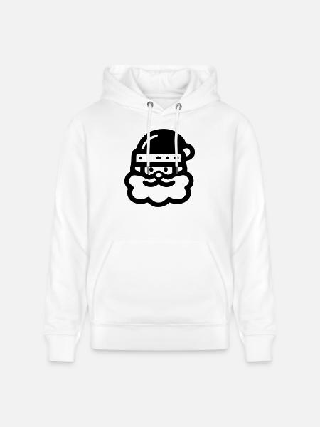 Weihnachtsmann Icon - Stanley/Stella Unisex Bio-Hoodie CRUISER - Weiß