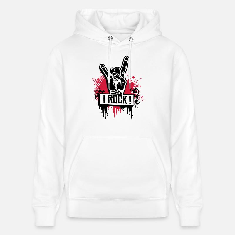I ROCK - Sweat à capuche bio CRUISER Stanley/Stella Unisexe - blanc
