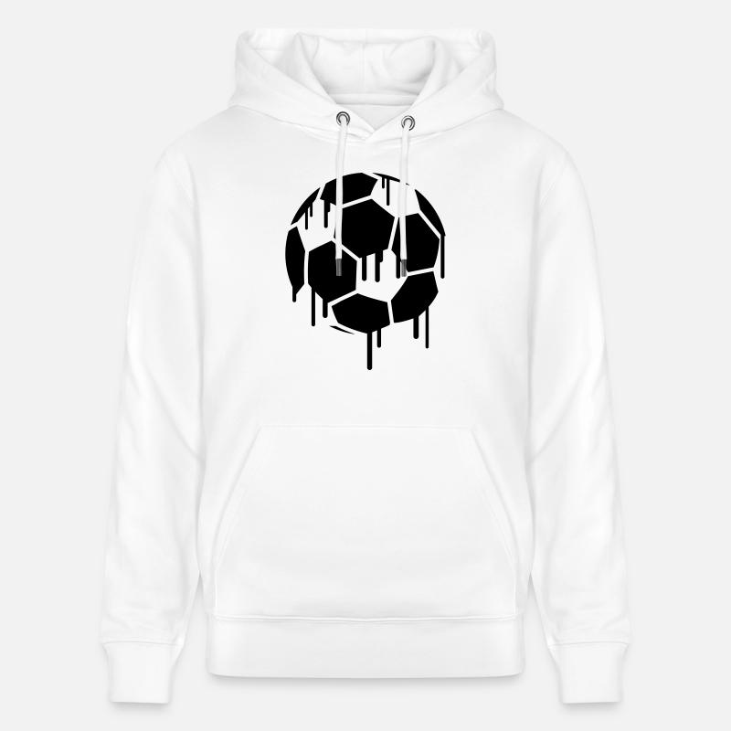 Soccer Graffiti - Sweat à capuche bio CRUISER Stanley/Stella Unisexe - blanc