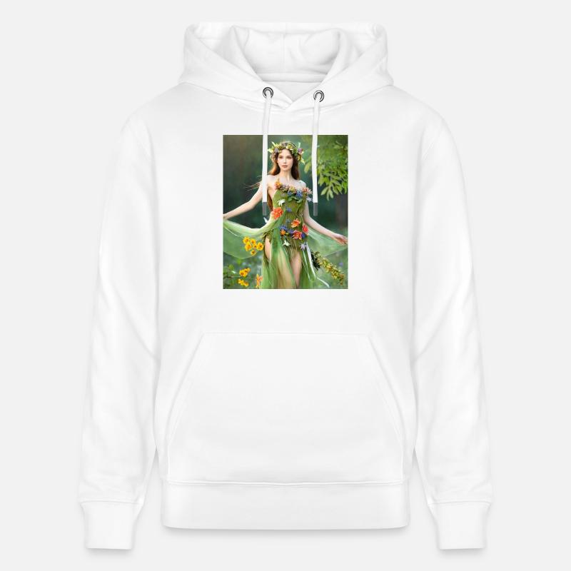 Fée verte. - Sweat à capuche bio CRUISER Stanley/Stella Unisexe - blanc