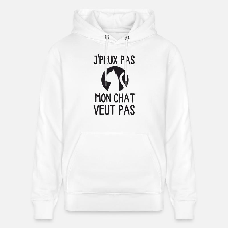 Chat mignon Ragdoll chaton doux - Sweat à capuche bio CRUISER Stanley/Stella Unisexe - blanc