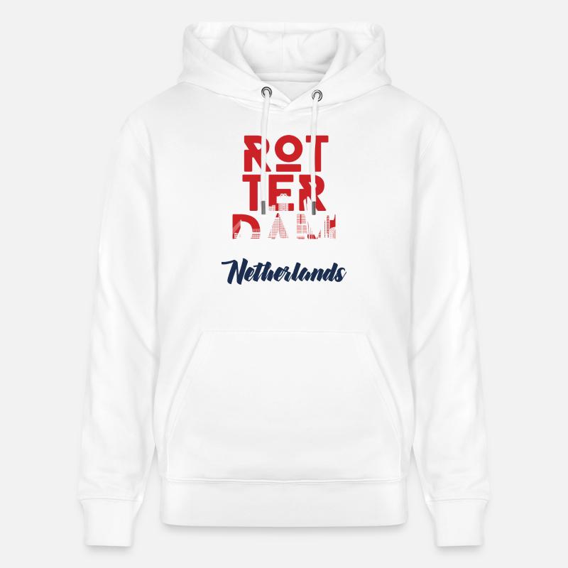 Rotterdam - Pays-Bas - Pays-Bas - Randstad - Sweat à capuche bio CRUISER Stanley/Stella Unisexe - blanc