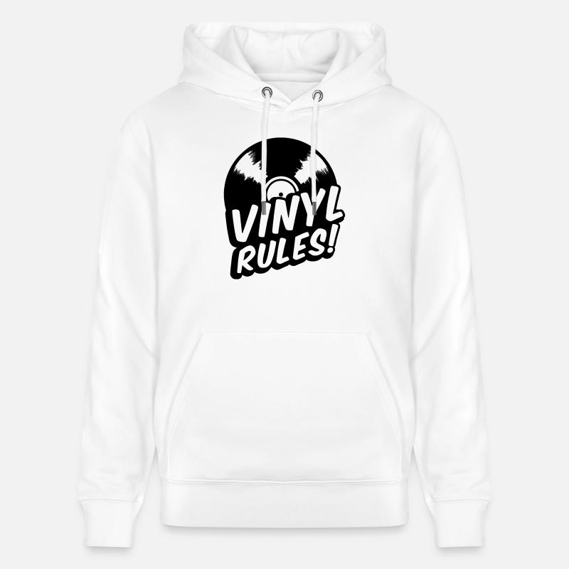 vinyl rules - Sweat à capuche bio CRUISER Stanley/Stella Unisexe - blanc