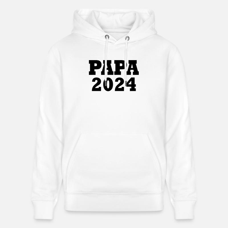 Papa 2024 - Sweat à capuche bio CRUISER Stanley/Stella Unisexe - blanc