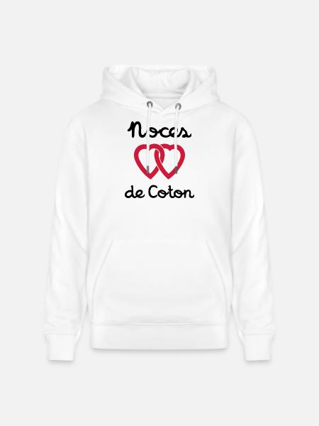 Noces de Coton - Sweat à capuche bio CRUISER Stanley/Stella Unisexe - blanc