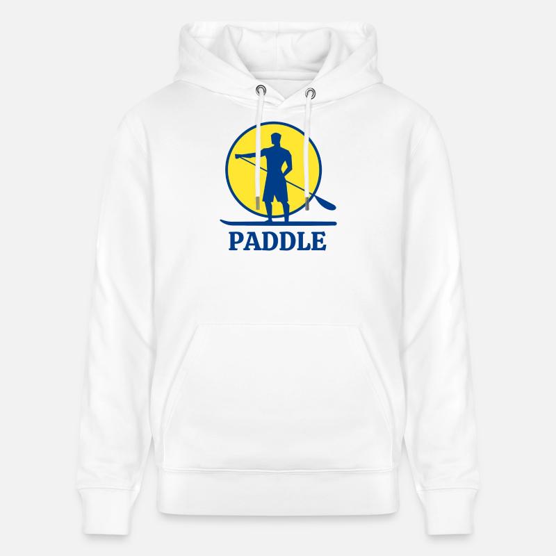 paddle, fan de paddle, stand up - Sweat à capuche bio CRUISER Stanley/Stella Unisexe - blanc