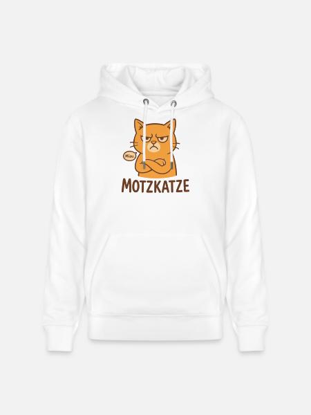 Motzkatze - Stanley/Stella Unisex Bio-Hoodie CRUISER - Weiß