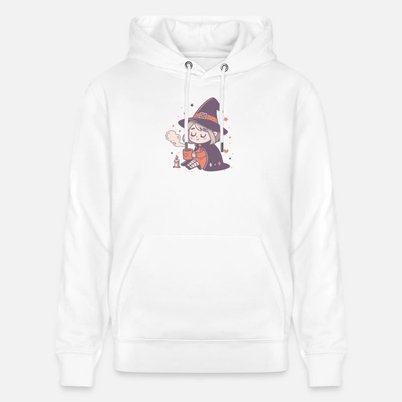 Sorcière douillette au mug chaud - Sweat à capuche bio CRUISER Stanley/Stella Unisexe - blanc