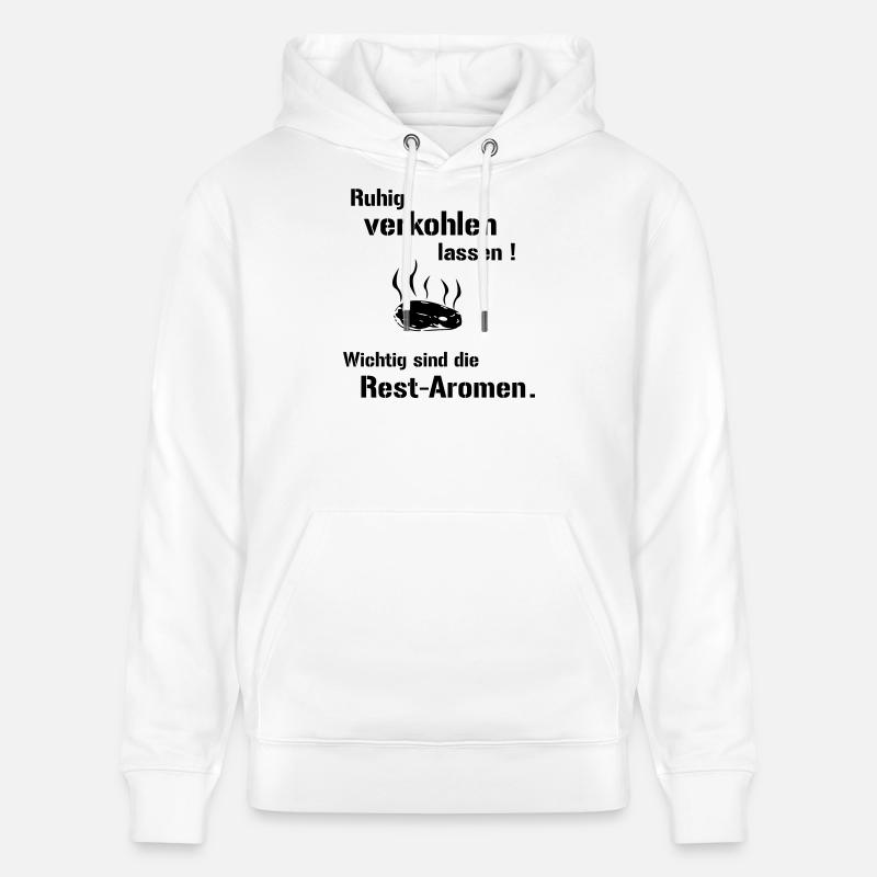 Saveurs résiduelles - Sweat à capuche bio CRUISER Stanley/Stella Unisexe - blanc